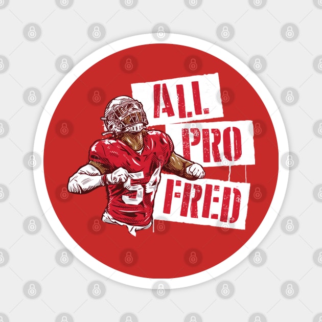 Fred Warner All-Pro Fred Magnet by Chunta_Design